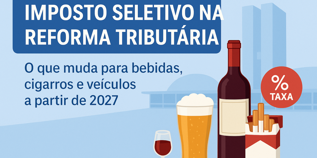 Imposto Seletivo na Reforma Tributária: o que muda para bebidas, cigarros, veículos e outros produtos a partir de 2027